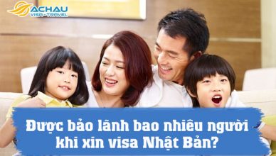 duoc bao lanh bao nhieu nguoi khi xin visa nhat ban